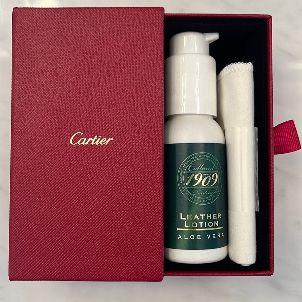 Cartier Leather Cleaner and Cloth
